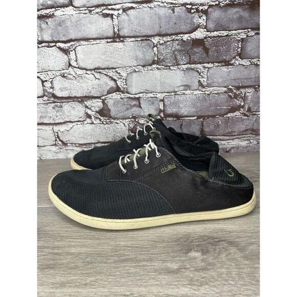 Olukai Nohea Moku Blue Grey Mesh Textile Casual Loafers Shoes Men Sz 10M US/43EU - Picture 2 of 16